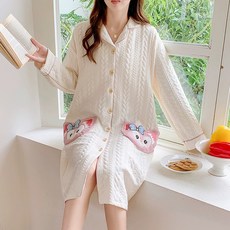 코튼 잠옷 수유옷 홈웨어 편한 도톰한 겨울 수유파자마