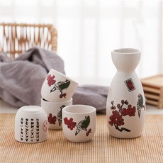 일본식 도자기 사케잔 세트 창의성 미니 소주잔 빼갈잔 집들이 선물 세트, 1개