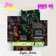RENAISSANCE Style 슈퍼주니어 The Renaissance 10집 버전, 포스터 받지 않음, PASSIONATE ver.(이특/동해/시원)