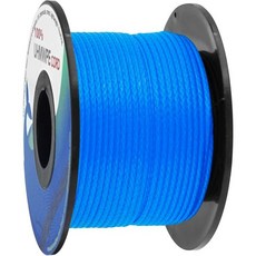엠마 카이트 블랙 1mm UHMWPE 마이크로 코드 로프 휘핑 트위니 내구성 수리 스레드 헤비 듀티 캔버스 방수포 백팩 생존을 위한 비상 라인 100Ft 350Lb, 1.0mm x 100ft | 350Lb, 1개, 블루