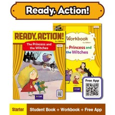 Ready Action Starter : The Princess and the Witches : SB with App QR Work Book, A*List