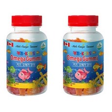 캐나다직수입 어린이 영양보충제 키즈 오메가 꾸미 KIDS Omega Gummy 1병, 2개, 90정