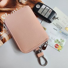오플 가죽 카드키지갑 자동차 스마트키지갑 OPKECA, 라이트핑크