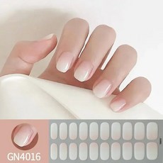 귀여운 귀여운 귀여운 공주 탈부착 수제 착용 네일 아트 소녀 짧은 가짜 손톱 블러시 활 패치 가짜 네일 스티커, GN4016