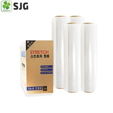 클로버 스트레치 필름 20mic x 500mm x 400m (4롤 1박스), 1box, 투명