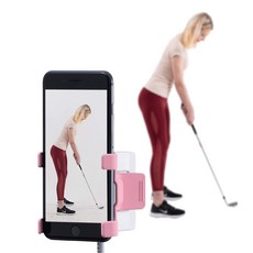 SelfieGOLF 골프 스윙 분석기 셀피 홀더 pink