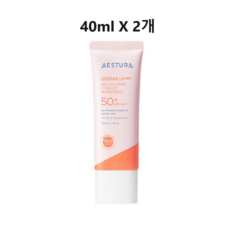 에스트라 더마UV365 레드진정 톤업 선크림 40ml 2개