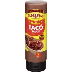 Old El Paso Taco Sauce Medium Squeeze Bottle 9 oz. 올드 엘파소 타코 소스 중간 크기 짜기용 병 9온스, 1개, 255g
