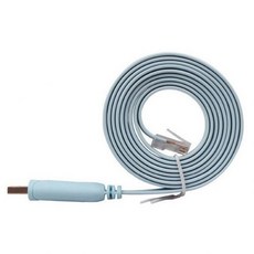 [해외] Usb to rs232 시리얼 to rj45 cat5 콘솔 어댑터 케이블 (cisco routers 1.8 m 용), 1.8m