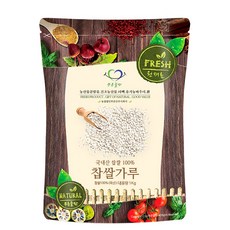  푸른들판 국산 생 고운 찹쌀 가루 분말 100%, 1kg, 6개 