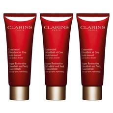 클라랑스 Clarins 넥크림 75ML 3개 수퍼 레스토러티브 데콜테 앤 넥 컨센트레이트, 1개