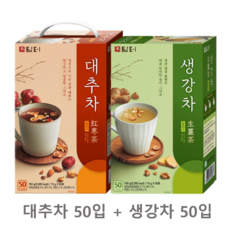 (올따옴) 담터 생강차 플러스 50T+대추차 플러스 50T