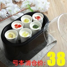요거베리 요플레만드는기계 그릭요거트만들기 요구르트 제조기 가정용 다이애거트기 숙, 01 블랙 글라스 머그 세트