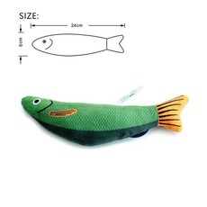 고양이 물고기 금붕어 새끼 베개 소리 상호 작용 씹는 물린 봉제, 2.블랙입니다., 1개
