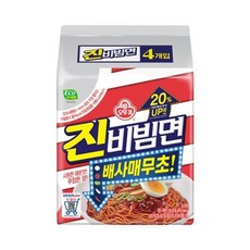 오뚜기 진비빔면 156g x4개 요리레시피 자취템 분식, 2개
