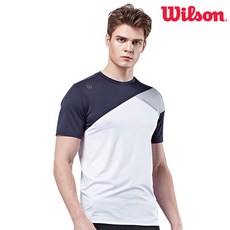 윌슨 라운드 반팔티 5251 화이트 남성 스포츠 단체복
