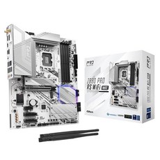 ASRock Z790 PRO RS WiFi 인텔 LGA1700 (14세대 13세대 12세대) ATX 마더보드 DDR5 7200 MHz 256GB PCIE 5.0 x 16 Realt, 3) Z890 Pro RS WiFi White, 1개