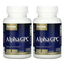 자로우 재로우 포뮬러스 포뮬라 알파 GPC 콜린알포세레이트 300mg 60베지캡슐 2팩, 2개, 60개