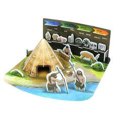[lk17] 움집 3D 입체 종이퍼즐 PCP0113 입체 유아퍼즐 3D퍼즐 종이모형 입체퍼즐, 럭<★상품선택○>키, 럭<★상품선택○>키