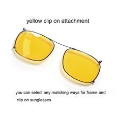 3D안경 영화감상 AR VR 스마트 클립 왕의 남자 안경 프레임 Kingsman 영화 코스프레 해리 하트 게리 에그, 17 yellow attachment, 1개