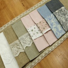 핸드메이드 수저집 수저세트파우치 수저케이스 커트러리보관집1P, 1개, 화이트들꽃