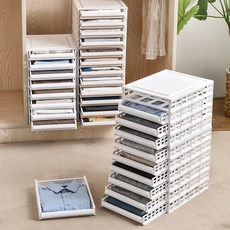 시티 옷트레이 슬라이딩 정리함 적층 서류보관 1세트(트레이6+덮개1), 소형1세트(트레이6+덮개1), 1개