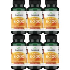 스완슨 네추럴 비타민 E 134.2mg(200IU), 6개, 250정
