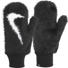 [나이키] [정품] FAUX FUR 벙어리 장갑 방한 겨울 (FV6099-010), 스타일번호:FV6099-010 / 사이즈:M/L