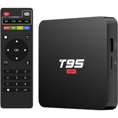 안드로이드 TV박스 10.0 T95 슈퍼 2GB RAM 16GB ROM 쿼드코어 미디어 플레이어 2.4 지원GHz WiFi 4K H.265 3D USB 2.0 TV용 스마트 T - 미디어플레이어장비