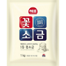 해표 꽃소금, 1kg, 14개