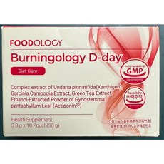 푸드올로지 버닝올로지 디데이 다이어트 케어, 38g, 1개