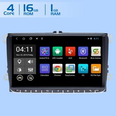 2 Din 안 드 로이드 10 자동차 라디오 GPS 및 VW Passat B6 폭스 바겐 Jeta touran Skoda Octavia 2 좌석 leon 2 골프 5 6 멀티미디어, 중국, 1GB 16GB ROM, 쿼드 코어