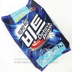 비트 디톡스 파워 세탁세제 7kg 일반드럼겸용 화이트닝 분말가루, 1개