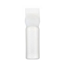 헤어 루트 빗 어플리케이터 병 컬러 오일링 염료 브러시 스퀴즈, 3.WHITE