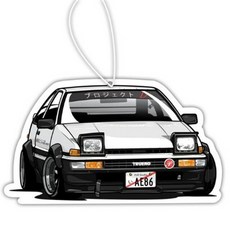 자동차 피규어 공기 청정기 향수 걸이식 장식 펜던트 애니메이션 Jdm 혼다 마쓰다 닛산 스푼 Ae86 이니셜 D 액세서리, [07] C30 ae 86 XP, 07 C30 ae 86 XP, 1개