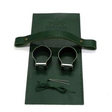  트롬톤 자전거 소가죽 보호 커버 탑튜브 가죽 커버 손잡이, 그린, 1개 