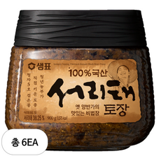 샘표 국산 서리태 토장, 6개, 900g