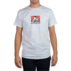 벤데이비스 Classic Logo Mens Heavy Cotton T-Shirt, XXL_Grey (Ash Grey)