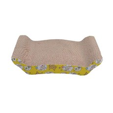  고양이 발톱 골판지 발톱 손톱 연마 W 형 양면 사용 고양이 용품 스크래처 고양이 소파 침대 형 