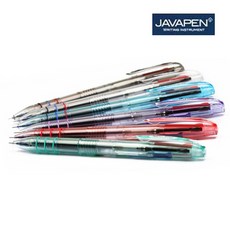 자바 나노테크 3색볼펜 0.3mm 2자루 색상랜덤 필기구 펜, 케이스색상랜덤