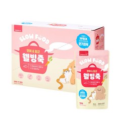 페디칼 페디칼 웰빙죽 연어&당근 120g 강아지보양식, 12개