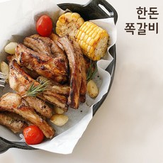 진우린 1등급 한돈쪽갈비 국내산 돼지등갈비구이 캠핑등갈비 바베큐 양념쪽갈비, 3개, 500g
