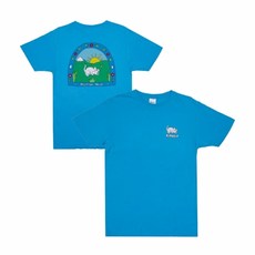 립앤딥 립앤딥 RND3548 프린팅 반팔 티셔츠 Two Nermals (Light Blue)_B8D4