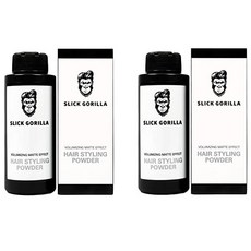 Slick Gorilla Hair Styling Texturizing Powder TWO PACK / 2 x 0.70 Ounce (20g)/ Volumizing Matte Effe, 단일상품
