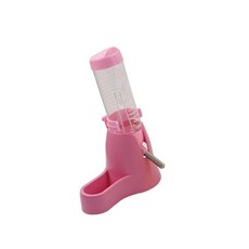 플라스틱 햄스터 음료수 물병 디스펜서 애완 동물 행잉 먹이 공급, 1개, 2.Pink