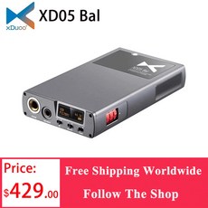 헤드폰앰프 XDUOO 휴대용 디코딩 헤드폰 앰프 XD-05 밸런스드 DAC 32 비트 768kHz DSD512 xd05bal - xd05bal