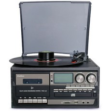 블루투스 LP플레이어 턴테이블 CD플레이어 카세트플레이어, 블랙 앤티크 블루투스 + 루비 트위스트