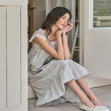 카렌 나시 원피스 크림 (40수)
