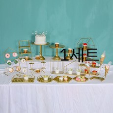 핑거푸드케이터링 세트 접시 디저트 케이터링 홈파티케이스 그릇, V. 금연철16개세트