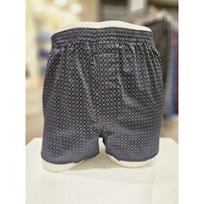 엘르이너웨어 24SS 블랙 도트 클로버 80수 남성 면 트렁크 EDMTK222 BK